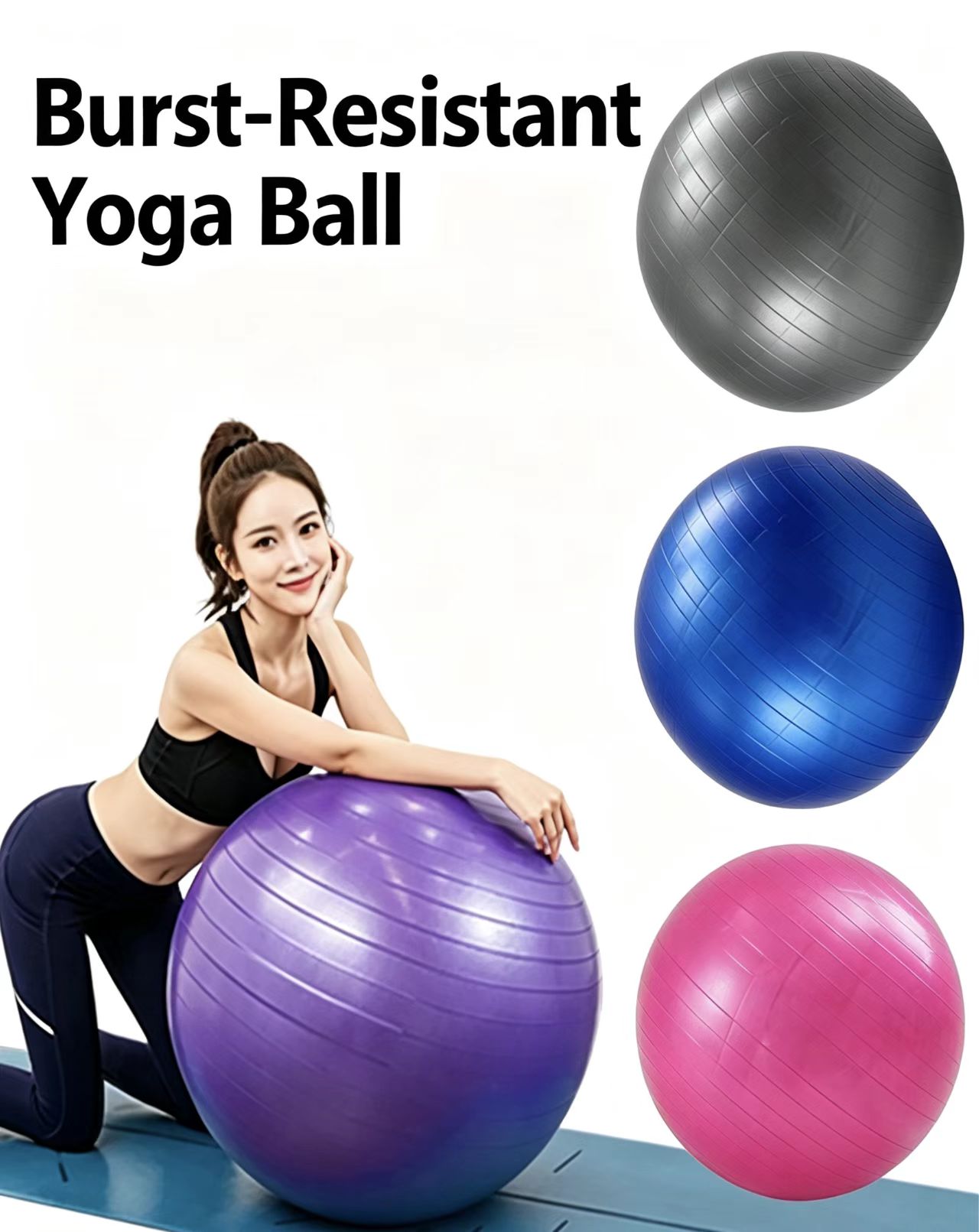 Thickened PVC Yoga Ball/Pilate - Pilates Yoga Pregnancy recension och pris