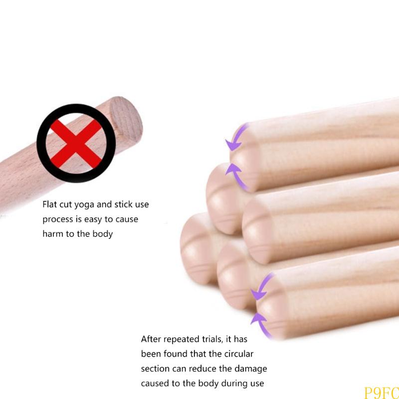 Wood Yoga Training Stick Corre - Posture Pole Corrector recension och pris