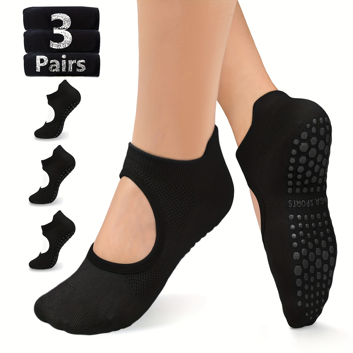 Non Slip Grip Women Socks for  - Pilates Yoga And Barre recension och pris