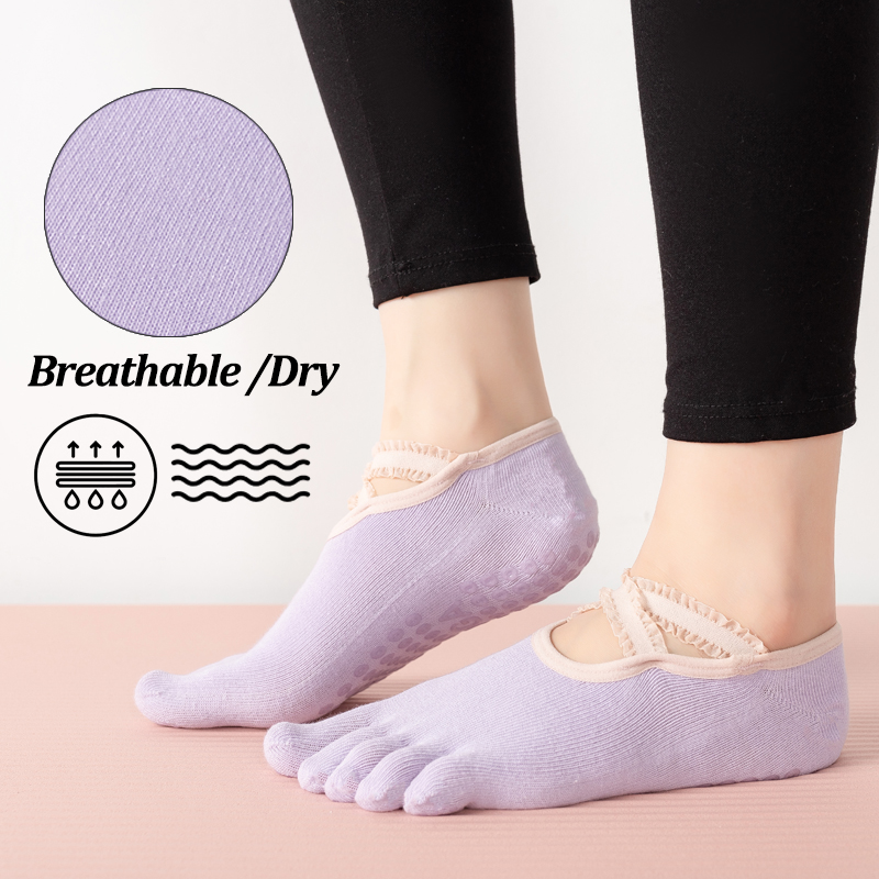 Ladies Non-Slip Pilates Socks  - Fitness Yoga Pilates recension och pris