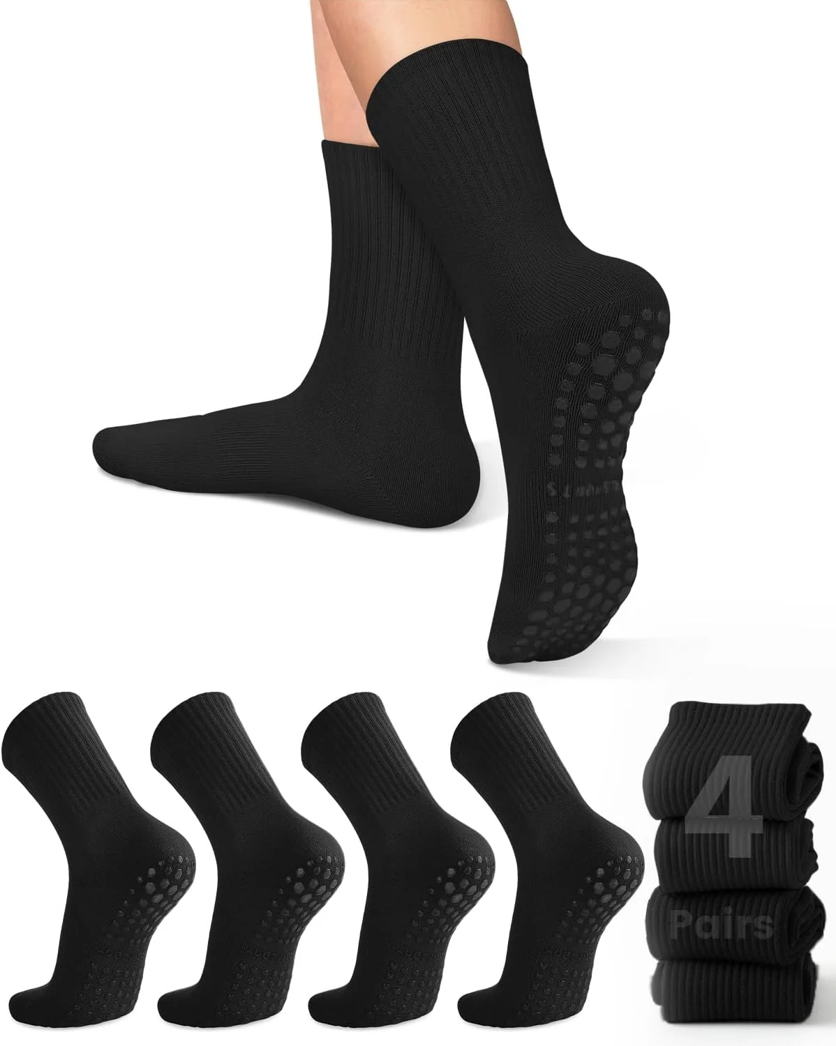 4 pairs of women's yoga socks, - Pilates & Yoga Unleashed Studio Tuckahoe recension och pris