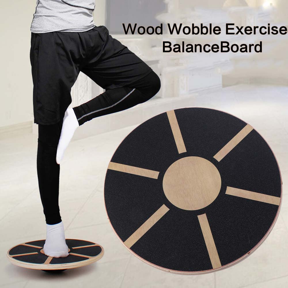 Wooden Round Balance Training  - Balance Board Wobble recension och pris
