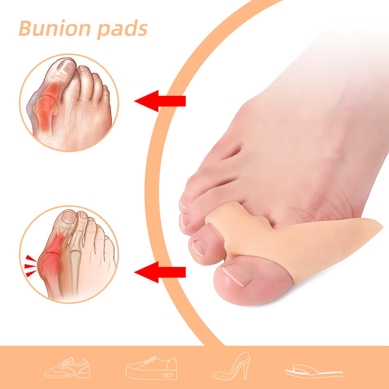 1Pair Gel Silicone Foot Care T - Toe Separator Silicon recension och pris