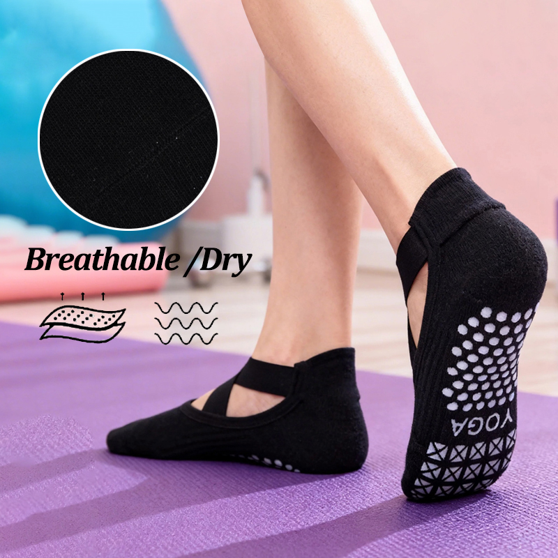 Women Non-Slip Yoga Socks Sili - Fitness Yoga Pilates recension och pris
