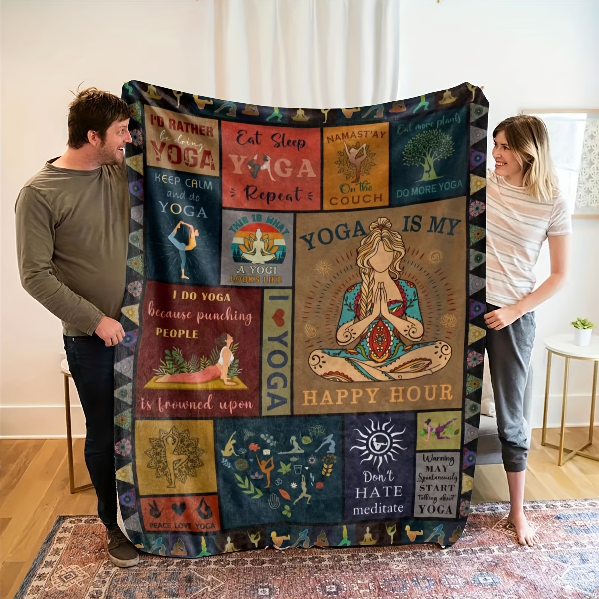 Yoga Blanket, Inspirational Qu - Pilates Yoga Quotes recension och pris