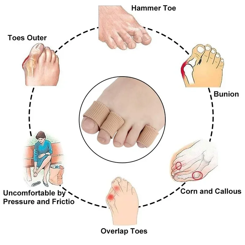 1/3Pcs Silicone Cover Cut Fabr - Toe Separator Silicon recension och pris