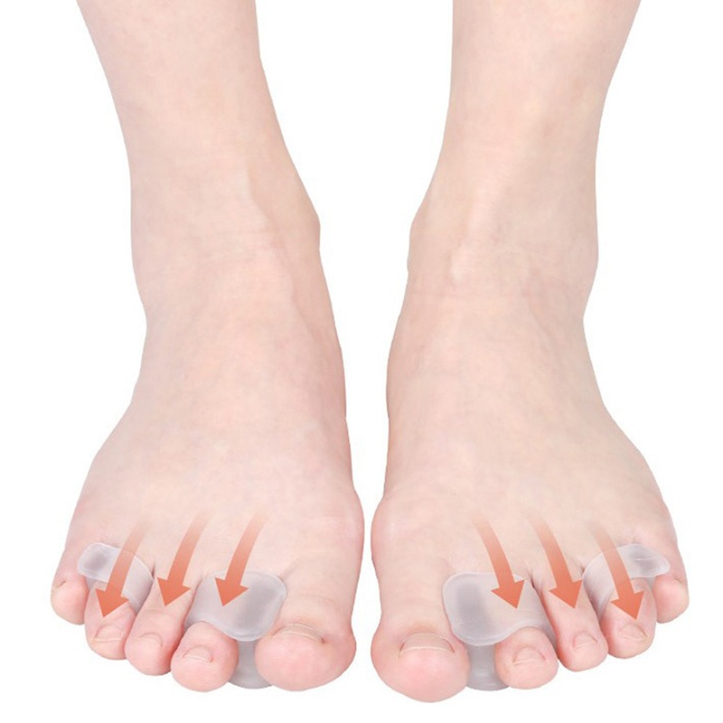 1 Pair Big Toe Two Hole Thumb  - Toe Separator Silicon recension och pris