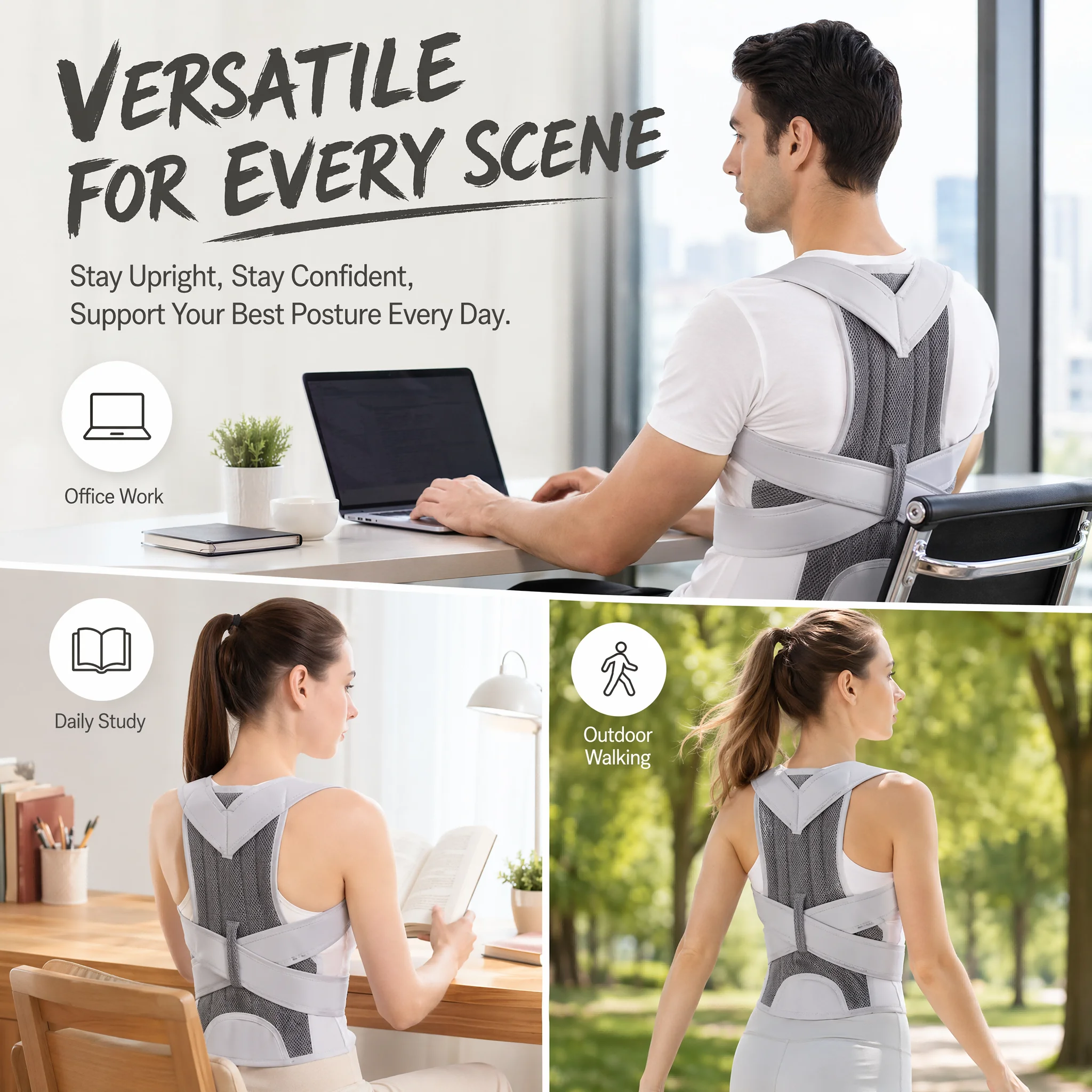 Adjustable Posture Corrector B - Posture Pole Corrector recension och pris