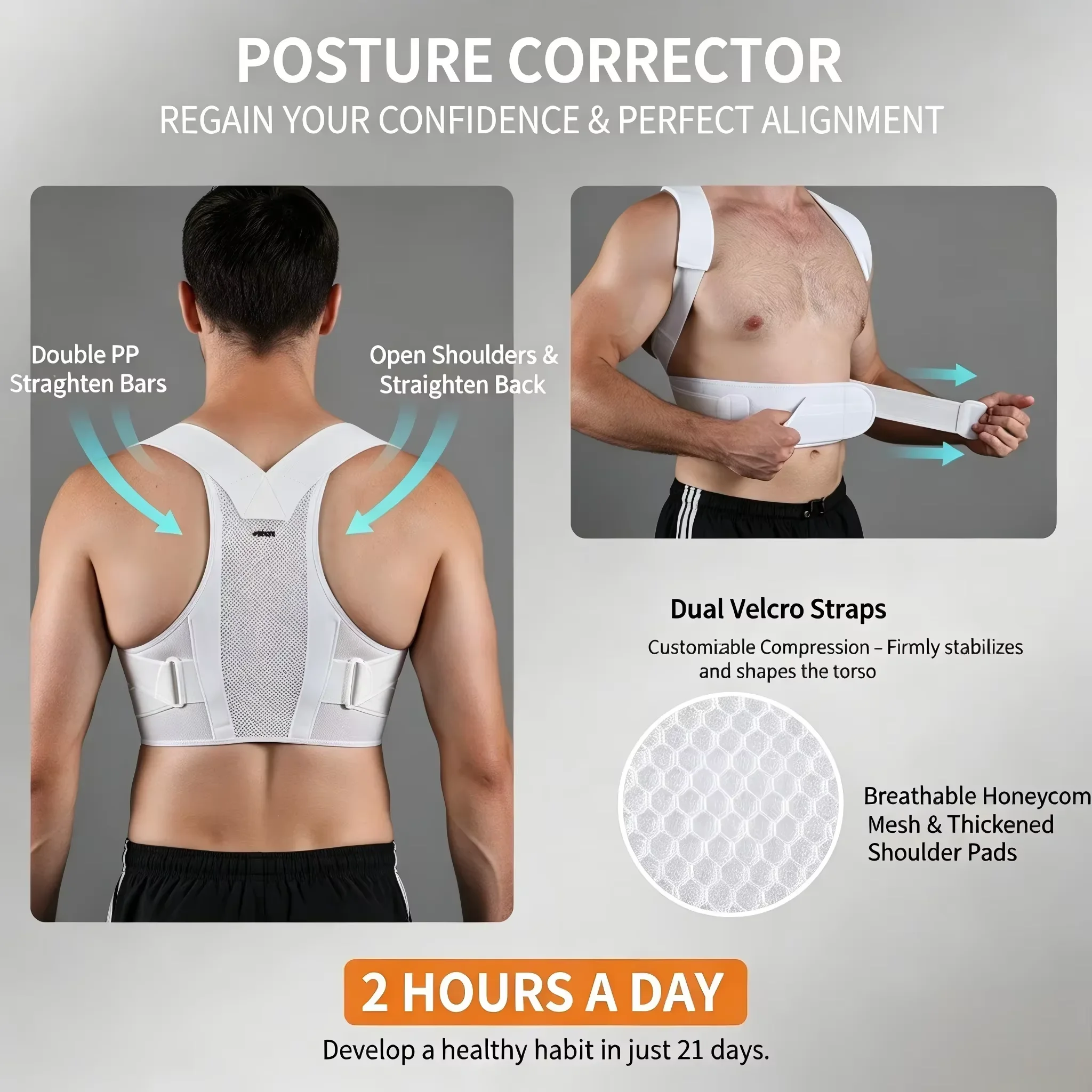 VBOSI Adjustable Posture Corre - Posture Pole Corrector recension och pris