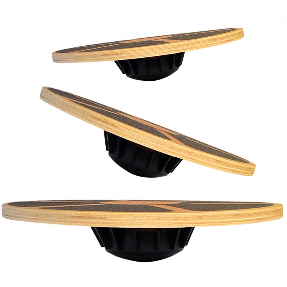 Non-Slip Wooden Wobble Balance - Balance Board Wobble recension och pris